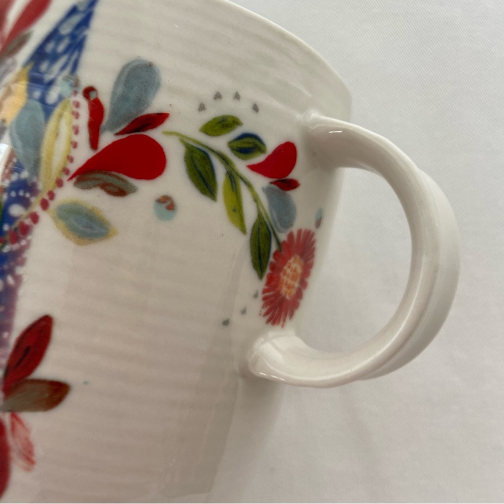 Anthropologie Starla M. Halfmann Petal Palette Monogram “M” Mug - Picture 9 of 13